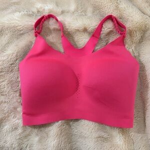 Brooks pink sports bra